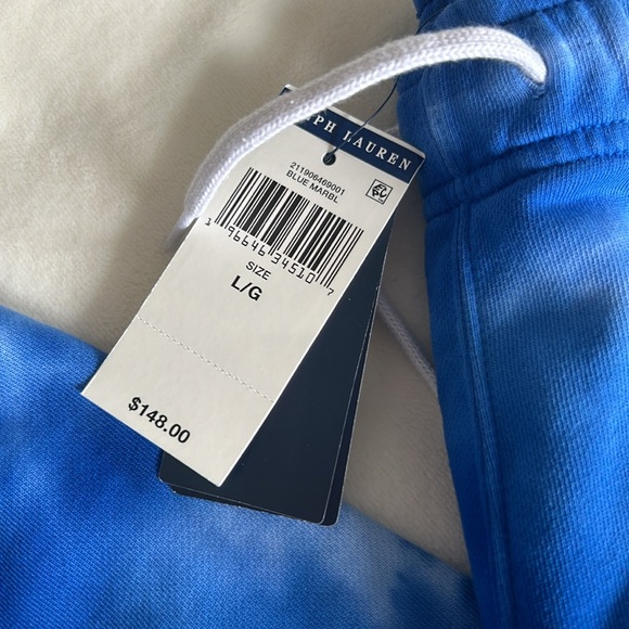 NWT Ralph Lauren tie-dye print cotton joggers - Picture 2 of 7